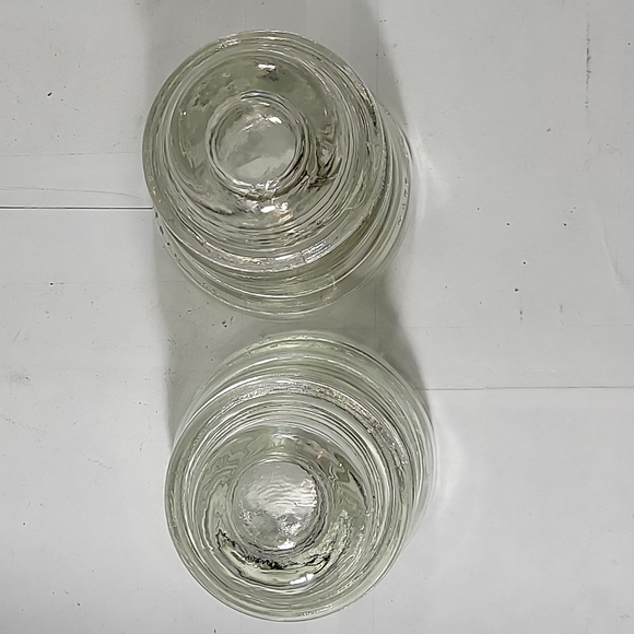 Vintage Hemingray No. 45 Clear glass insulators - Picture 3 of 4